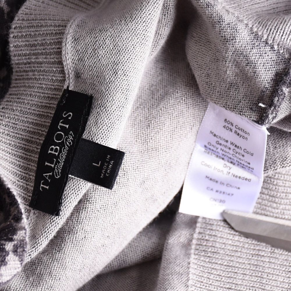 Talbots Leopard Print Button Down Front Cardigan.… - image 5